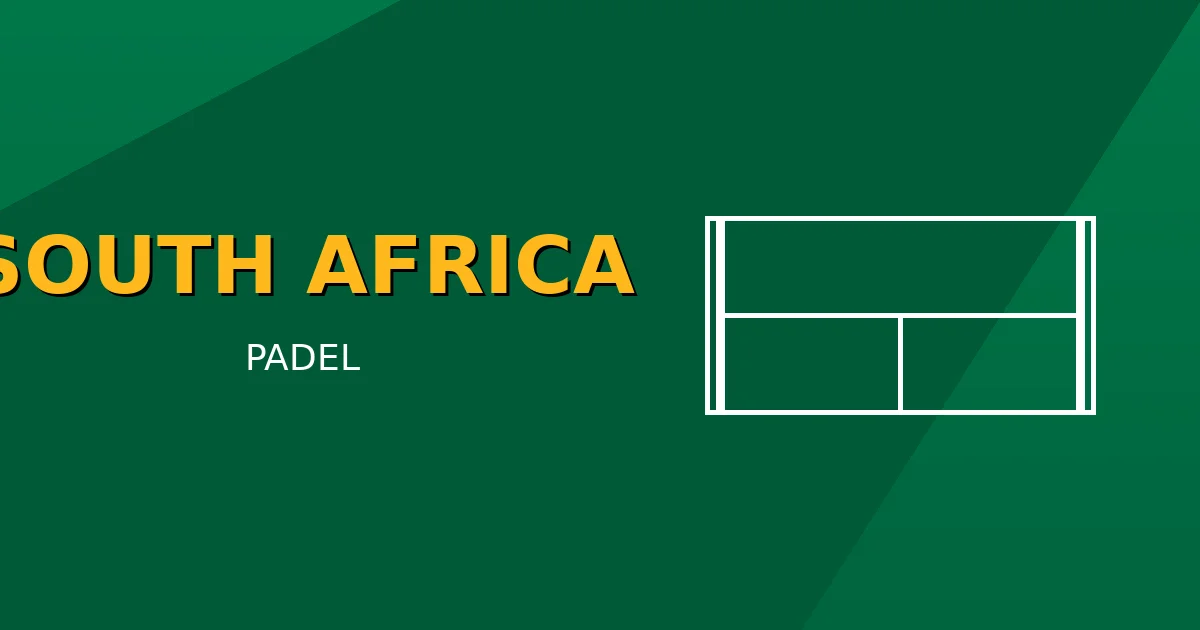 Padel in Zuid-Afrika — Afrika's opkomende padelmacht (gids 2026)